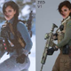 L: an image from Haugen’s original photoshoot, R: a 2019 photo taken for Call of Duty, featuring the same actor.